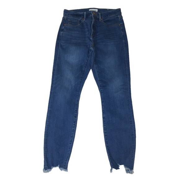 Loft Curvy Skinny Blue Distressed Hem Stretch Ankle Jeans - Women’s 6 - Picture 13 of 13